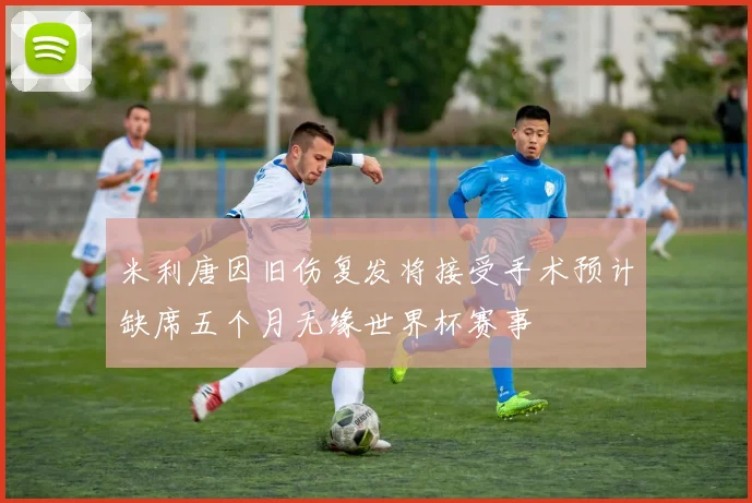 米利唐因旧伤复发将接受手术预计缺席五个月无缘世界杯赛事